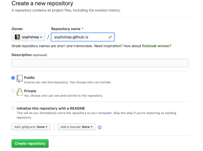 create repository